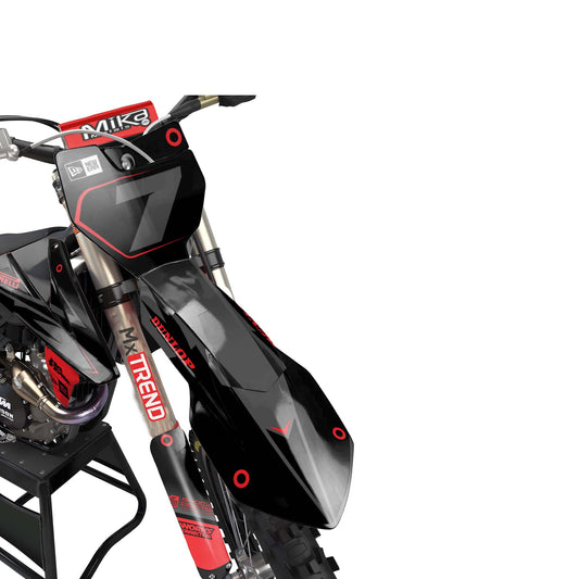 KTM Ultimate graphics kit - Red - front MX