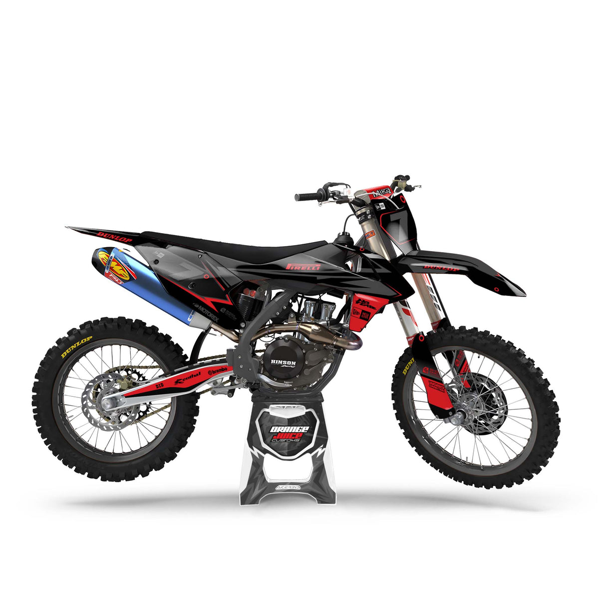 KTM Ultimate graphics kit - Red - side MX