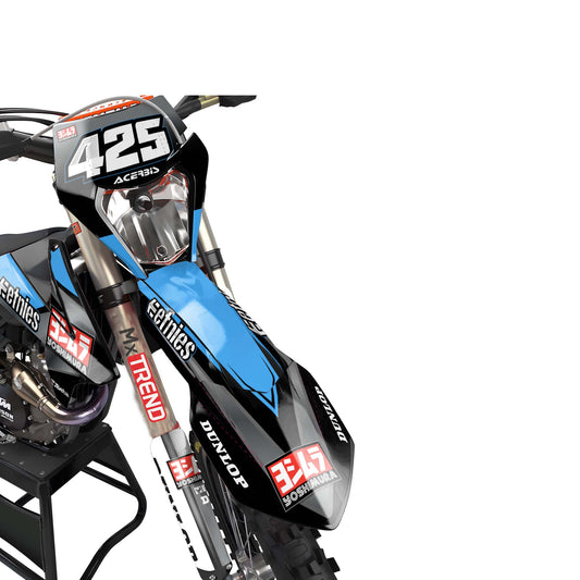 KTM Vivid graphics kit - Blue - front headlight