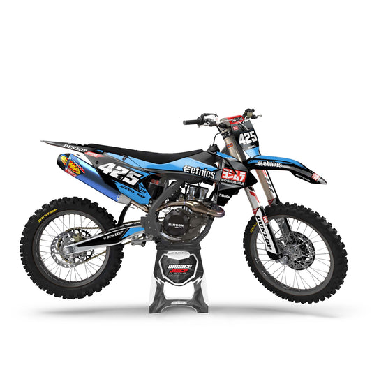 KTM Vivid graphics kit - Blue - side MX