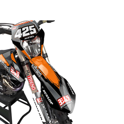 KTM Vivid graphics kit - Orange - front headlight