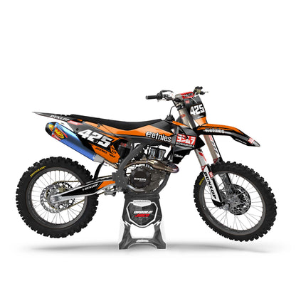 KTM Vivid graphics kit - Orange - side MX