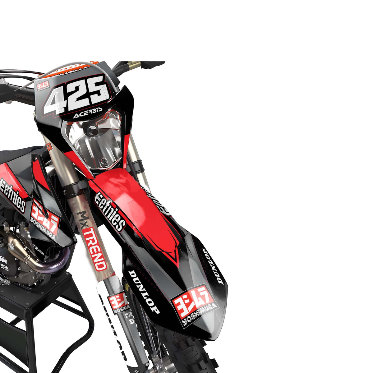 KTM Vivid graphics kit - Red - front headlight