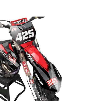 KTM Vivid graphics kit - Red - front MX