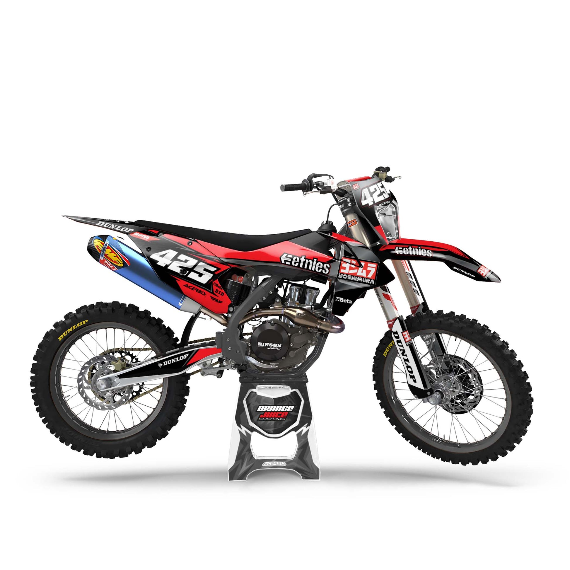 KTM Vivid graphics kit - Red - side headlight