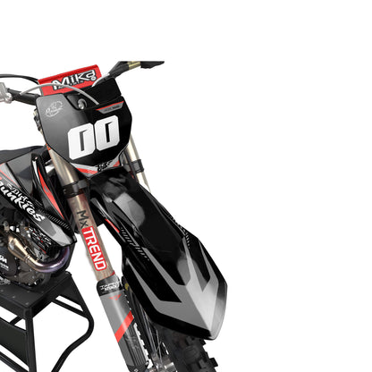 KTM Zector graphics kit - Grey Red - front MX