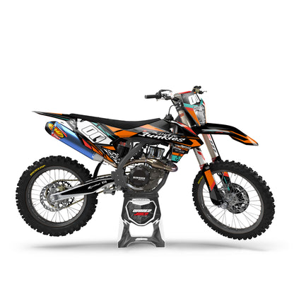 KTM Zector graphics kit - Orange - side headlight