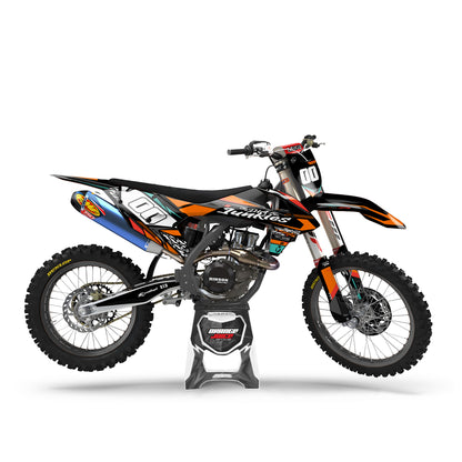 KTM Zector graphics kit - Orange - side MX