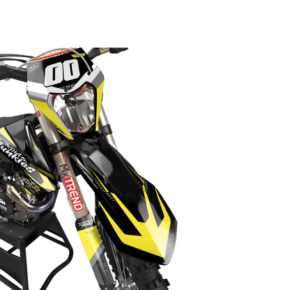 KTM Zector graphics kit - Yellow - front headlight