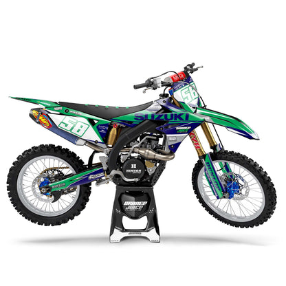 Suzuki Burnt graphics kit - Green - side