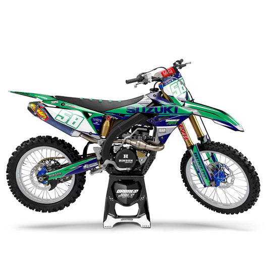 Suzuki Burnt graphics kit - Green - side