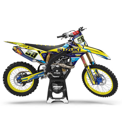 Suzuki Burnt graphics kit - Yellow - side