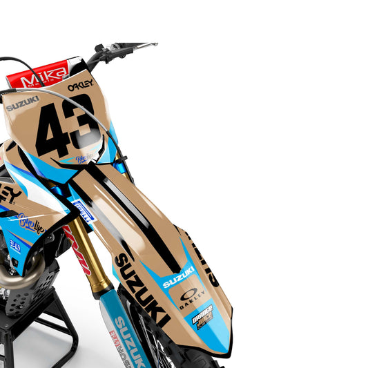 Suzuki Buzzer graphics kit - Brown - front