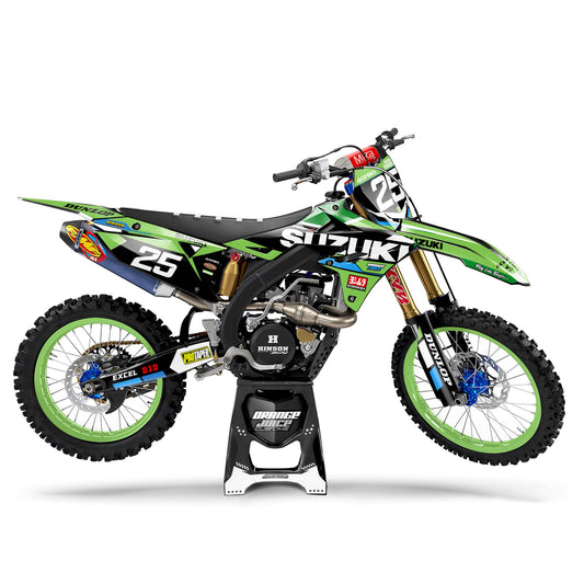 Suzuki Infinity graphics kit - Green - side