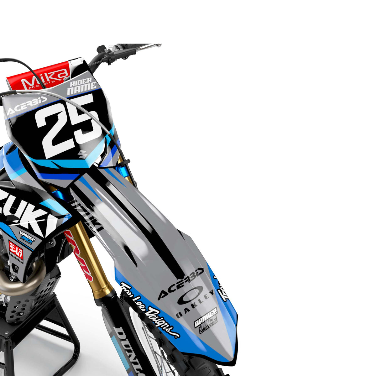 Suzuki Infinity graphics kit - Grey - front