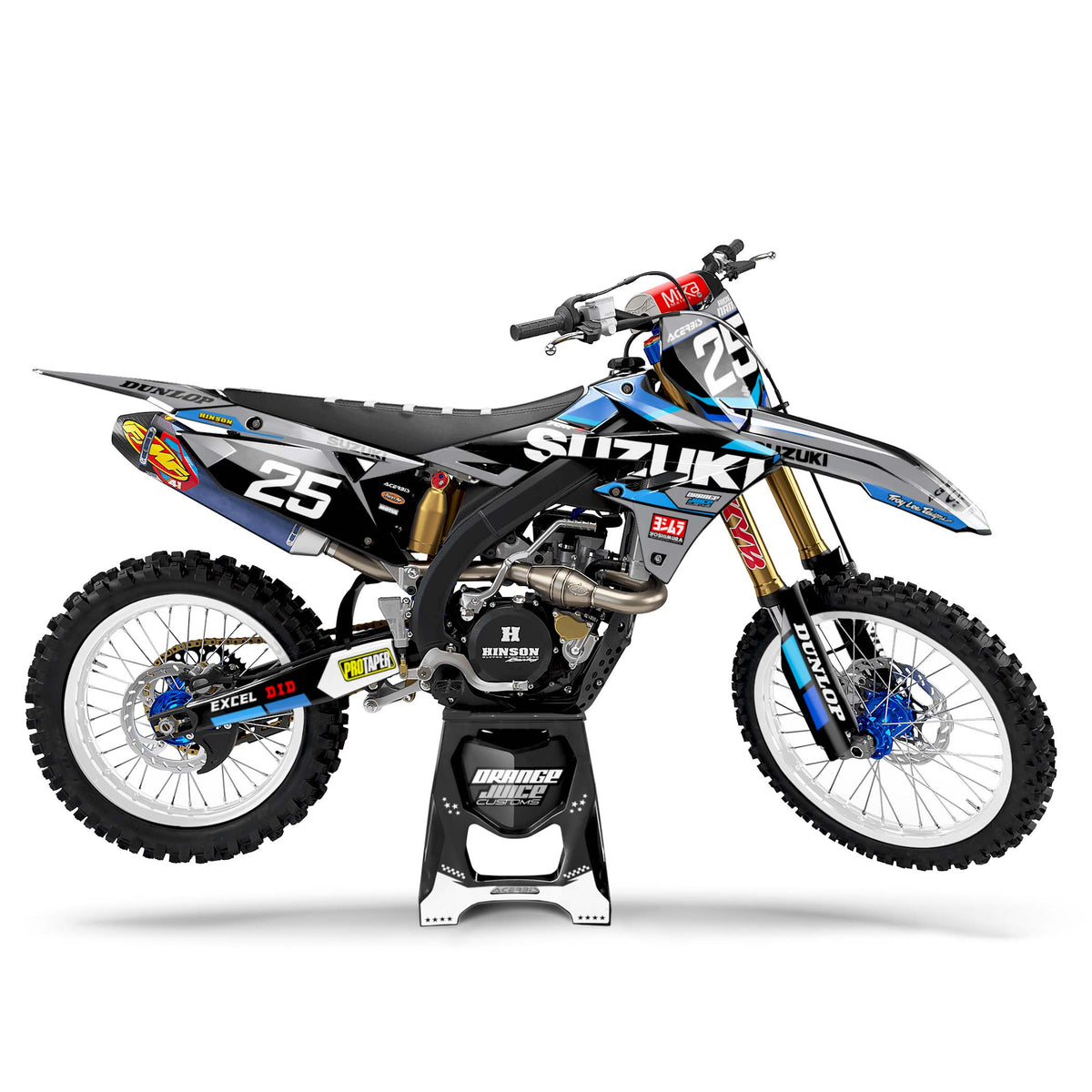 Suzuki Infinity graphics kit - Grey - side