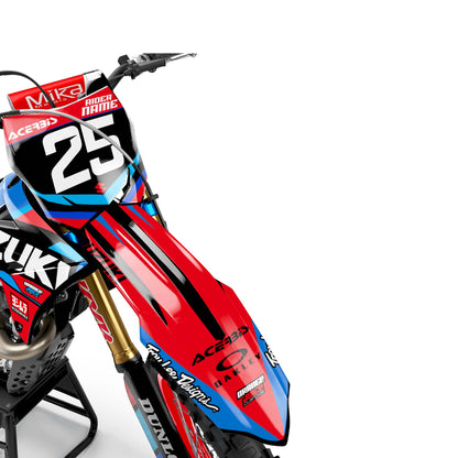 Suzuki Infinity graphics kit - Red - front