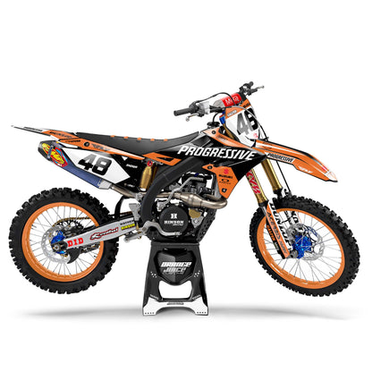 Suzuki Menace graphics kit - Orange - side