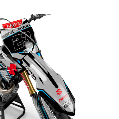 Suzuki Walrus graphics kit - Grey - front