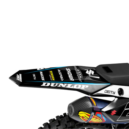 Suzuki Walrus graphics kit - White - rear