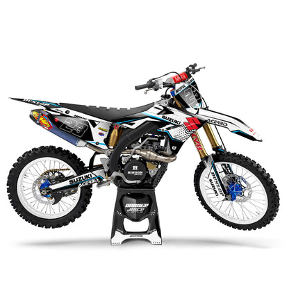 Suzuki Walrus graphics kit - White - side