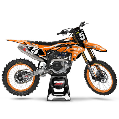 Yamaha Aquatic graphics kit - Orange - side