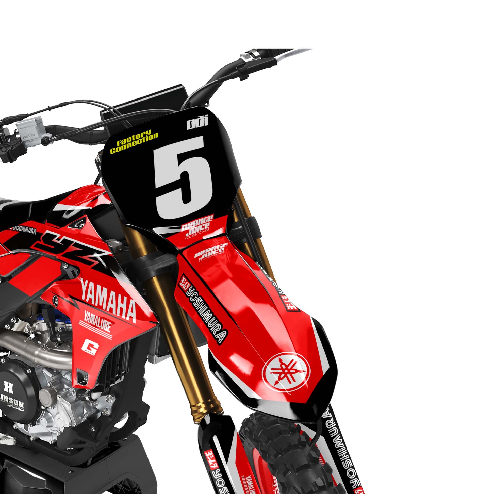Yamaha Aquatic graphics kit - Red - front