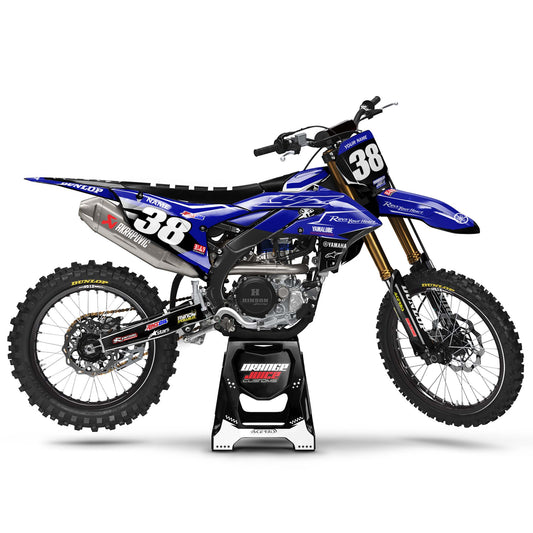 Yamaha Bard graphics kit - Blue - side