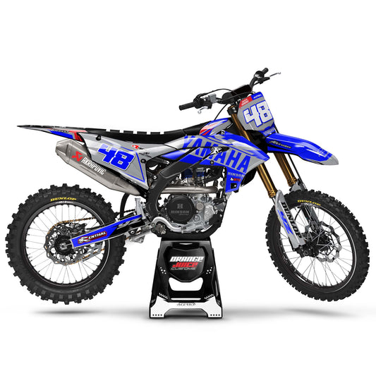 Yamaha Elite graphics kit - Grey - side