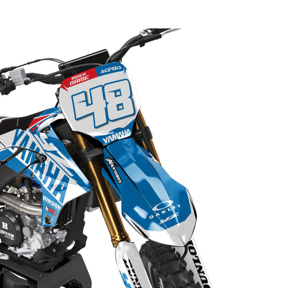 Yamaha Elite graphics kit - White - front