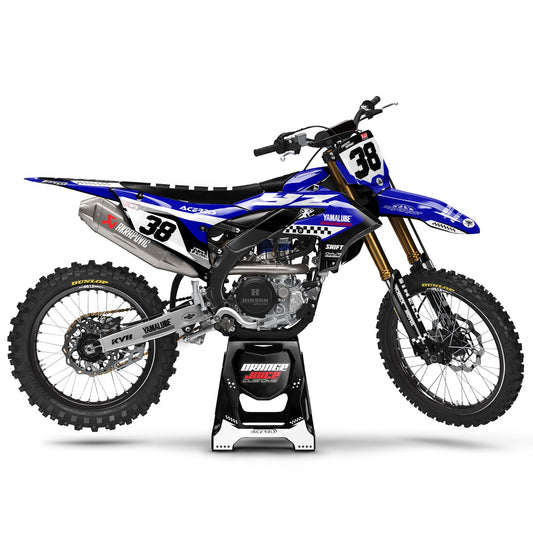 Yamaha Fence graphics kit - Blue - side