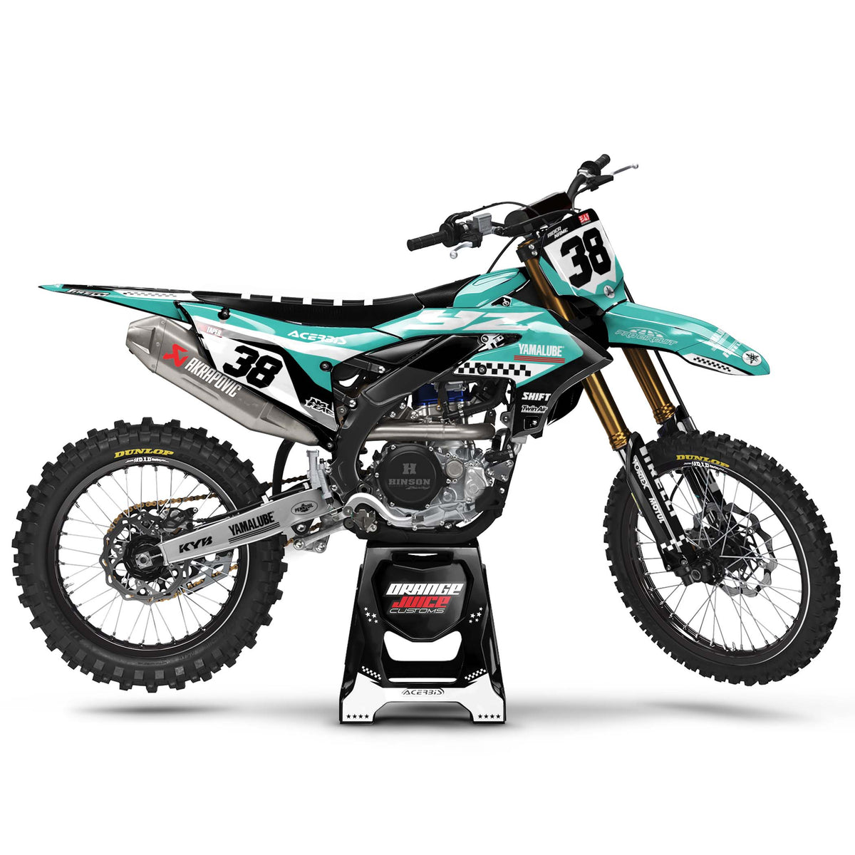 Yamaha Fence graphics kit - Sea Green - side