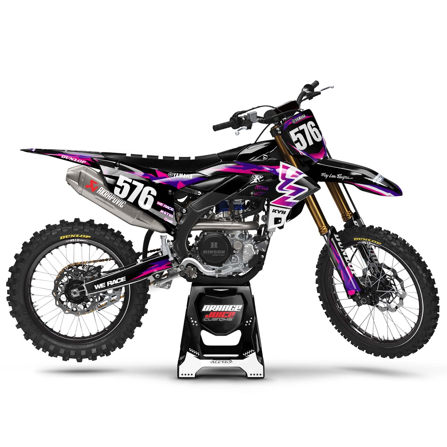 Yamaha Swift graphics kit - Black - side