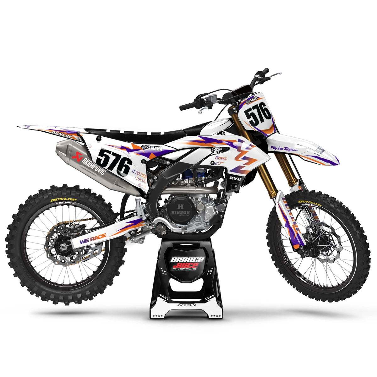 Yamaha Swift graphics kit - Orange - side