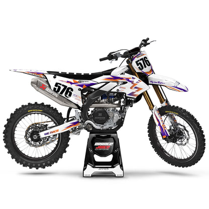 Yamaha Swift graphics kit - Orange - side