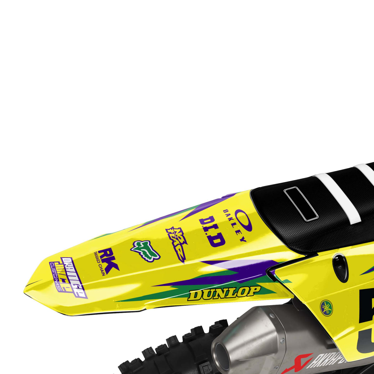 Yamaha Swift graphics kit - Yellow - rear