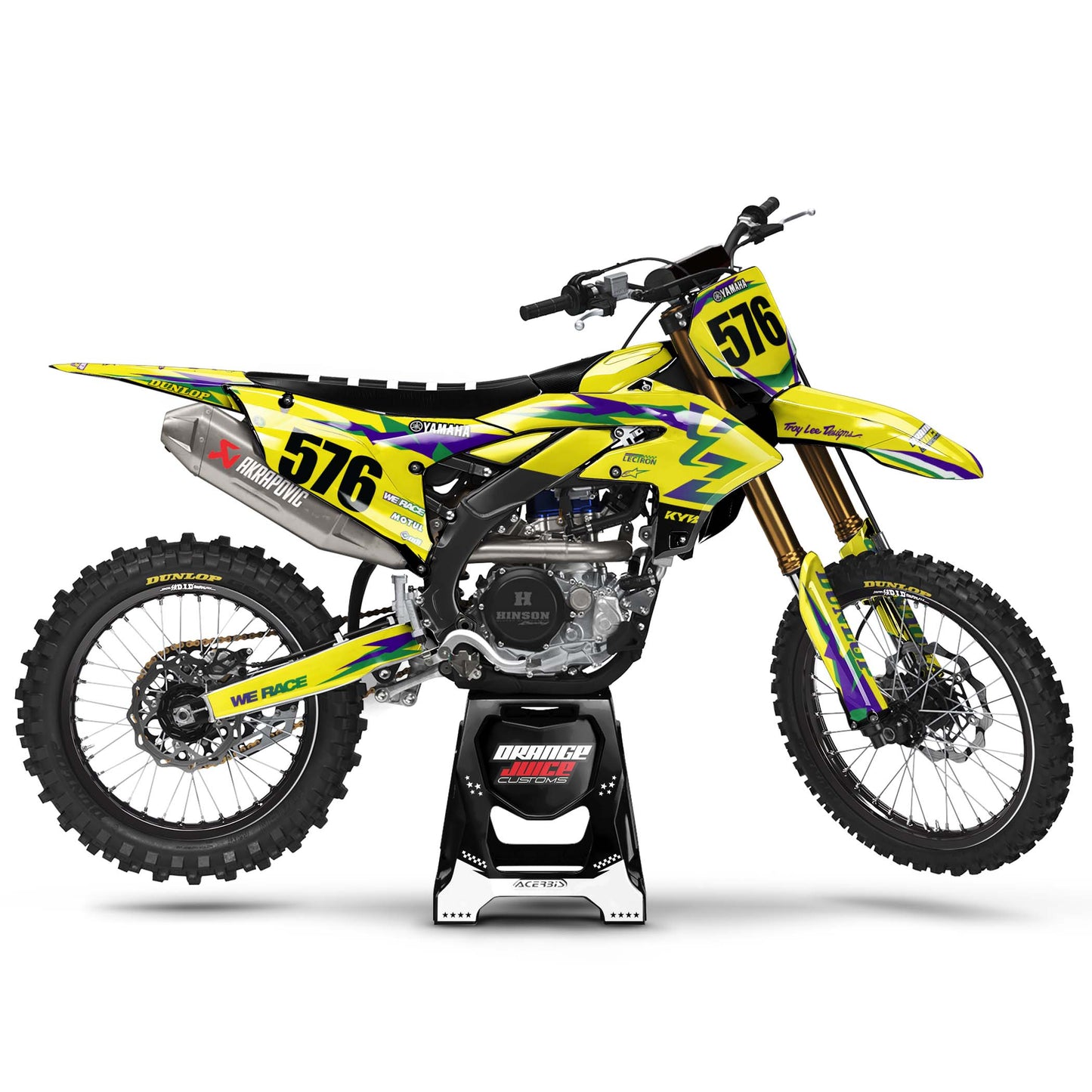 Yamaha Swift graphics kit - Yellow - side