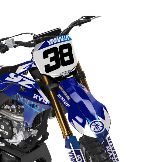 Yamaha Urban graphics kit - Blue - front